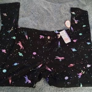 ❤️Wonder nation black space unicorn theme leggings XL 14/16